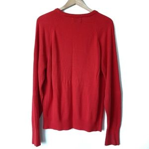 Dior Sweaters - Christian Dior Vintage V-Neck Red Sweater USA Dior Sweaters - Christian Dior Vintage V-Neck Red Sweater USA